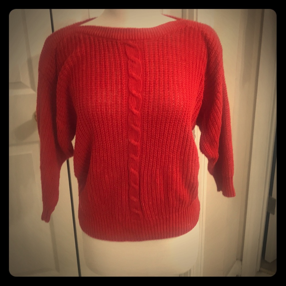 Vintage ladies crew neck pullover sweater